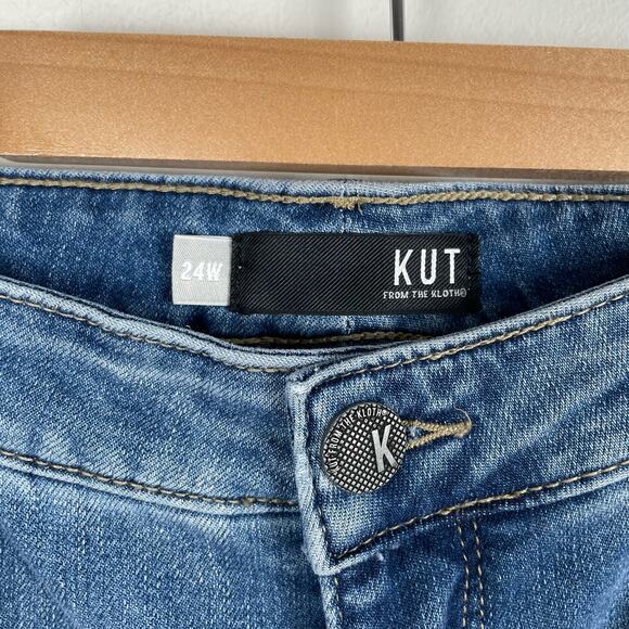 KUT from the Kloth Naomi High Rise Crop Straight Leg Jean Plus Size 24W Fab Ab - Picture 8 of 11